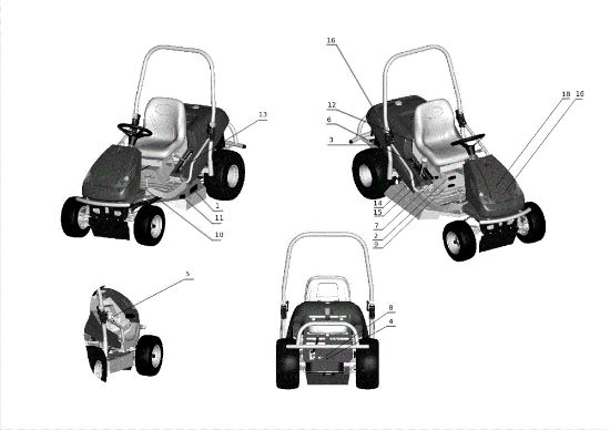 Labels APACHE 92 4x4 EVO Cat.2011 Garden tractor