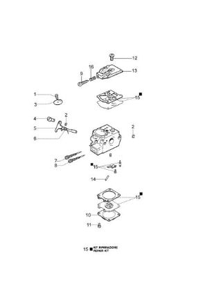 Carburetor OM 43 Brushcutter