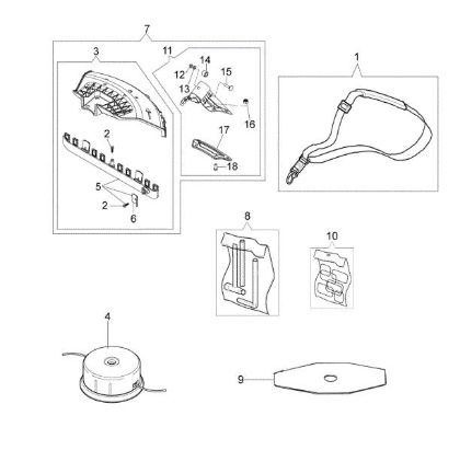 Accessories OM 43 Brushcutter