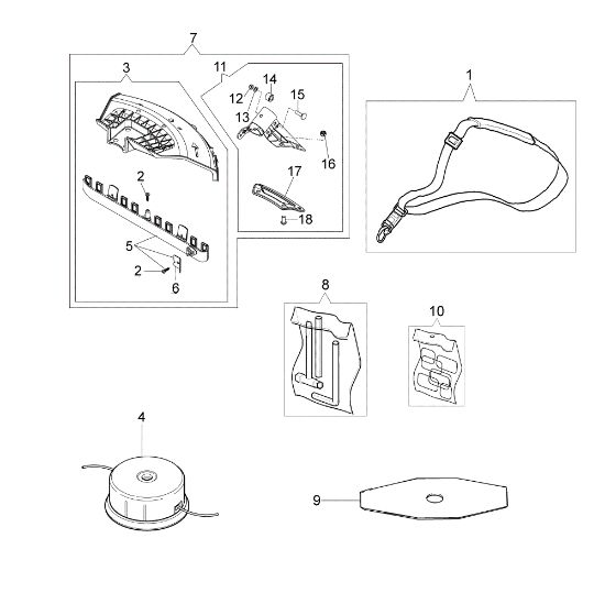 Accessories OM 43 Brushcutter