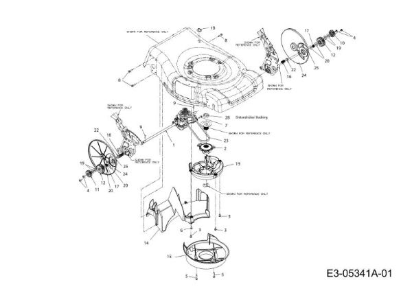 Rear axle G 55 VBX 4-IN-1 Cat. 2011 Lawnmower