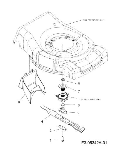 Blades assy G 55 VBX 4-IN-1 Cat. 2011 Lawnmower