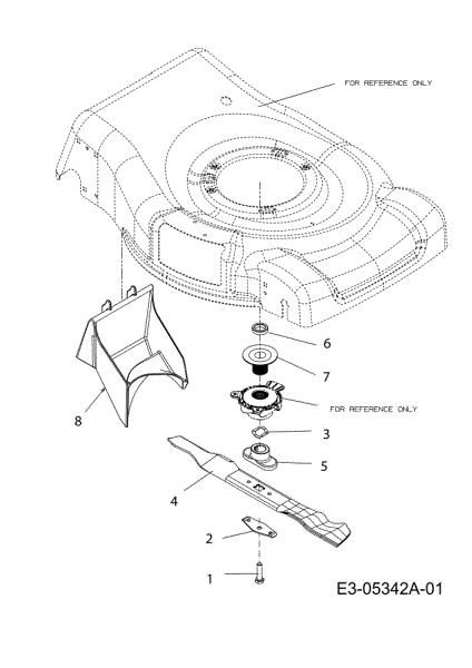 Blades assy G 55 VBX 4-IN-1 Cat. 2011 Lawnmower