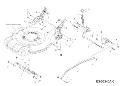 Cutting height system G 55 VBX 4-IN-1 Cat. 2011 Lawnmower