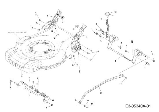 Cutting height system G 55 VBX 4-IN-1 Cat. 2011 Lawnmower
