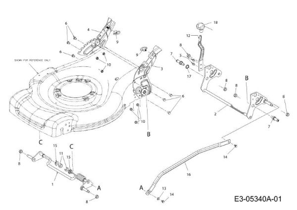 Cutting height system G 55 VBX 4-IN-1 Cat. 2011 Lawnmower