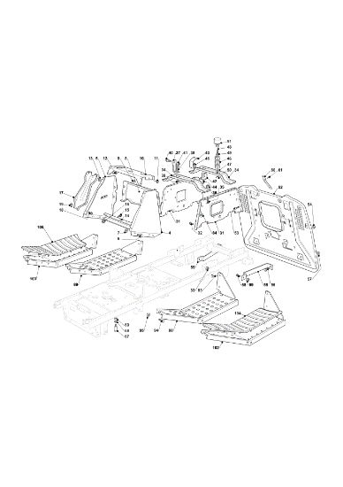 Frame OM 93C/13,5H Cat.2011 Garden tractor