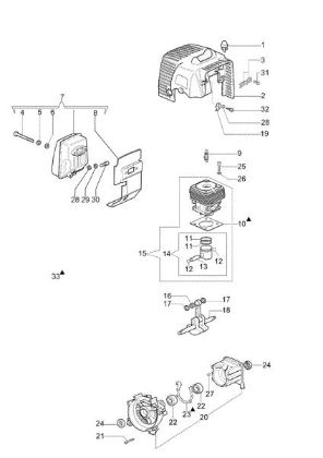 Engine SPARTA 440 BP (Euro2) Brushcutter