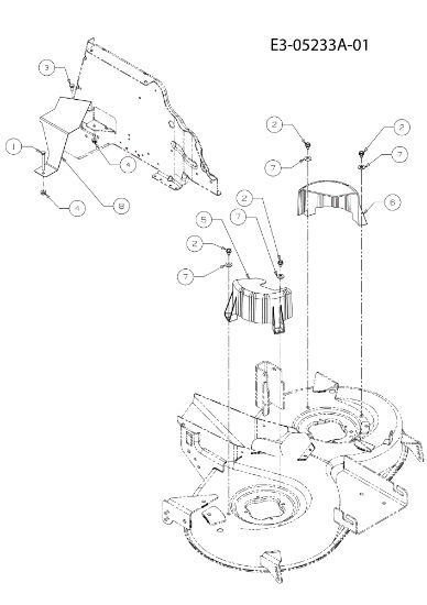 Belts guard (13BG49KE636) KROSSER 92/16 H Cat. 2011 (13XXXXXX636) Garden tractor