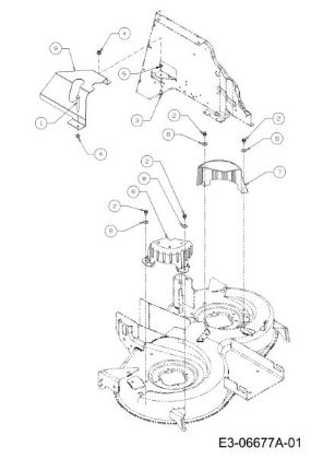 Belts guard KROSSER 92/16 H Cat. 2011 (13XXXXXX636) Garden tractor