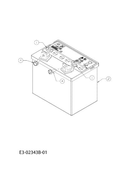 Battery KROSSER 105/17,5 H Cat. 2011 (13XXXXXX636) Garden tractor