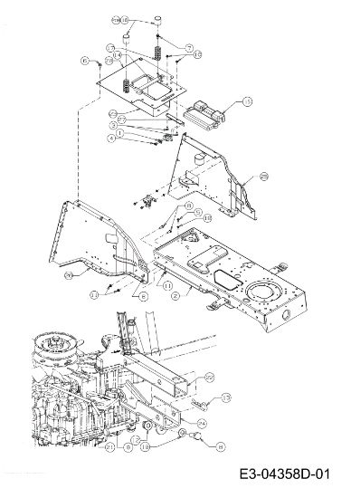 Frame KROSSER 105/17,5 H Cat. 2011 (13XXXXXX636) Garden tractor