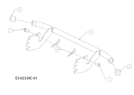 Bumper KROSSER 105/17,5 H Cat. 2011 (13XXXXXX636) Garden tractor