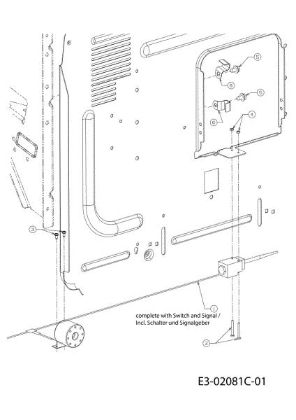 Full bag switch KROSSER 105/17,5 H Cat. 2011 (13XXXXXX636) Garden tractor