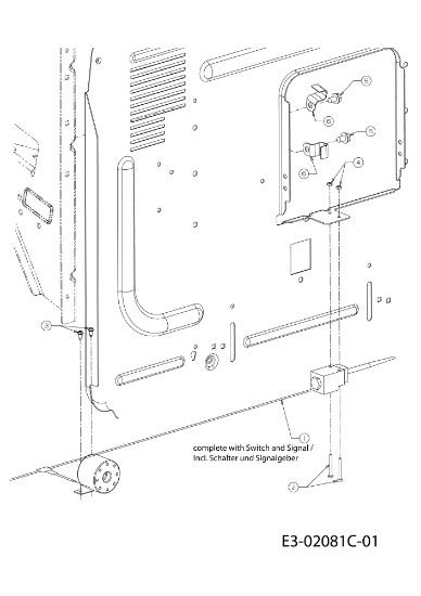Full bag switch KROSSER 105/17,5 H Cat. 2011 (13XXXXXX636) Garden tractor