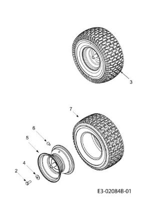 Rear wheels KROSSER 105/17,5 H Cat. 2011 (13XXXXXX636) Garden tractor