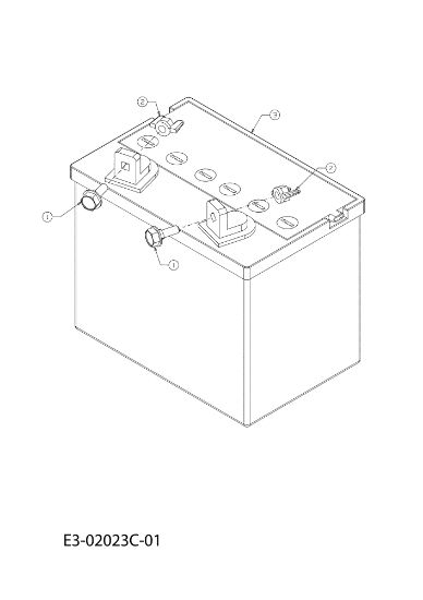 Battery KROSSER 105/22 H Cat. 2011 (13XXXXXX636) Garden tractor