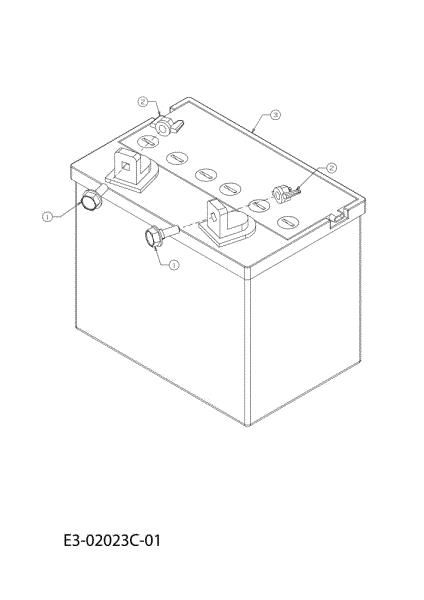 Battery KROSSER 105/22 H Cat. 2011 (13XXXXXX636) Garden tractor
