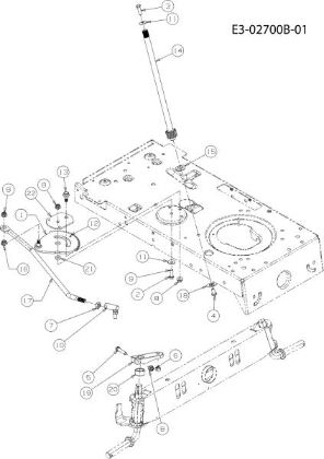 Steering assembly KROSSER 92/13 T Cat.2011 Garden tractor