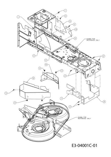 Belts guard KROSSER 92/13 T Cat.2011 Garden tractor