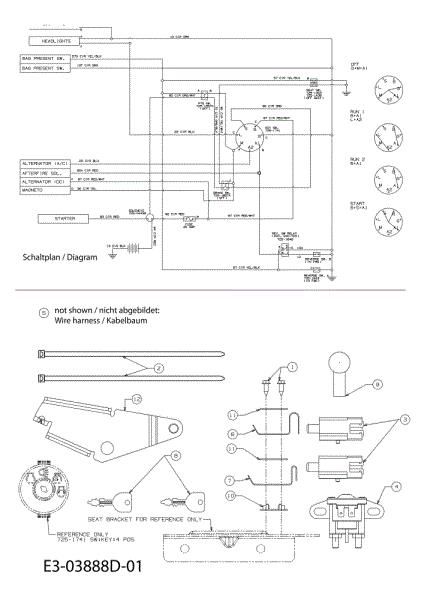 Electric diagram (1/2) KROSSER 92/15,5 T France Cat.2011 Garden tractor