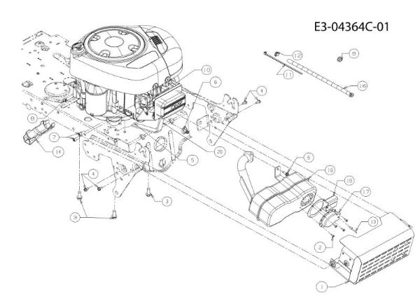 Engine TORNADO 97/13 T Cat.2011 Garden tractor