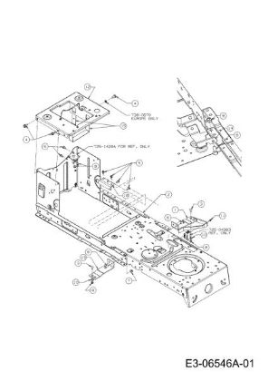 Frame TORNADO 97/13 T Cat.2011 Garden tractor