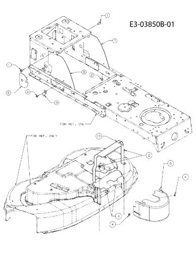 Belts guard TORNADO 97/13 T Cat.2011 Garden tractor