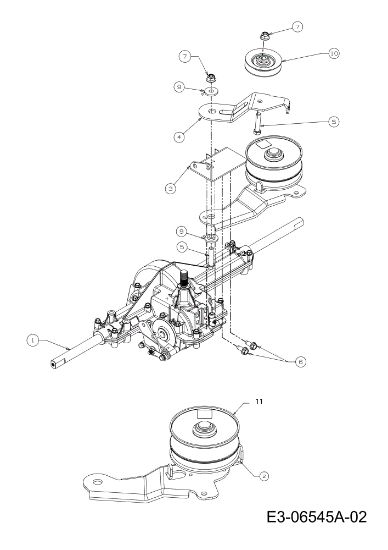 Transmission (2/2) TORNADO 97/13 T Cat.2011 Garden tractor