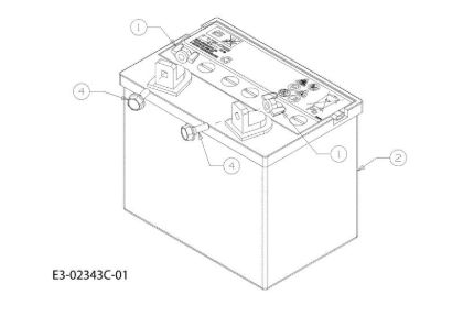 Battery TORNADO 108/15,5 T Cat.2011 Garden tractor