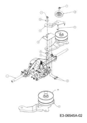 Transmission (2/2) TORNADO 108/15,5 T Cat.2011 Garden tractor