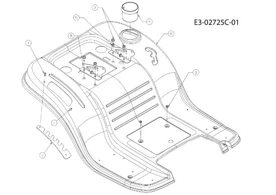 Rear body TORNADO 108/15,5 T Cat.2011 Garden tractor