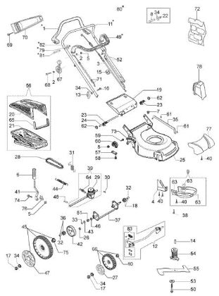 Illustrated parts list G 48 TH ALLROAD Lawnmower