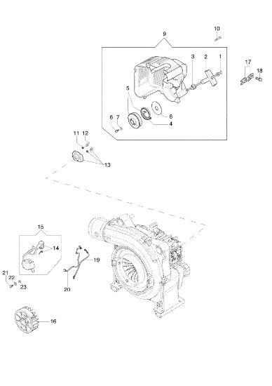 Ignition system BV 270 BP Blower