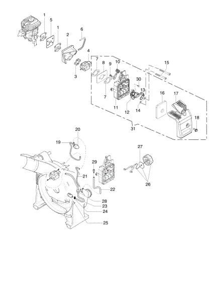 Air filter BV 270 BP Blower