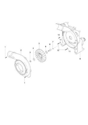 Fan assy BV 270 BP Blower