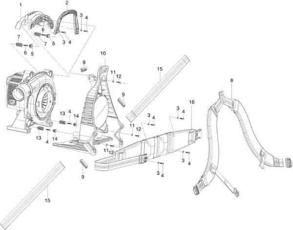 Frame BV 270 BP Blower