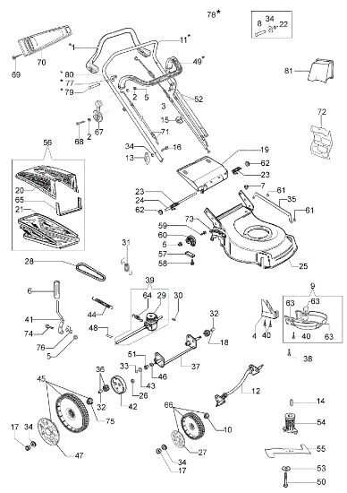 Illustrated parts list G 48 TK ALLROAD (K650) Lawnmower