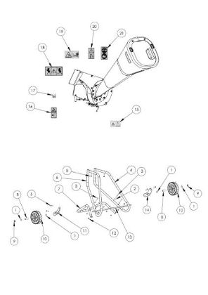 Illustrated parts list 1 SH 250 E Shredder