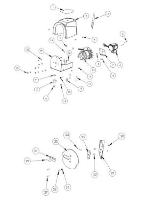 Illustrated parts list 2 SH 250 E Shredder