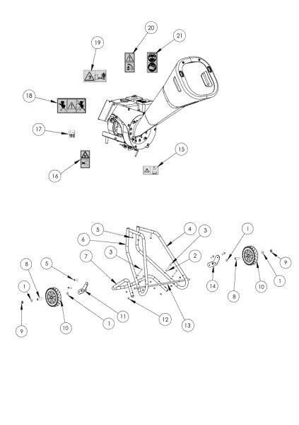 Illustrated parts list 1 SH 300 Shredder