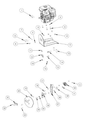 Illustrated parts list 2 SH 300 Shredder