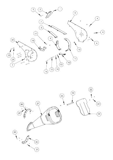 Illustrated parts list 3 SH 300 Shredder