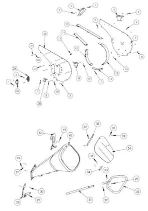 Illustrated parts list 3 SH 400 Shredder