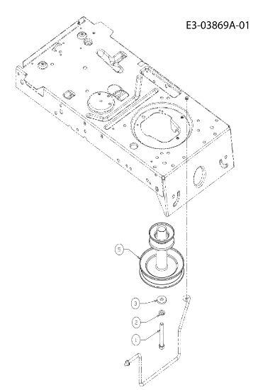 Lever and engine pulley KROSSER 92/13 T Cat.2012 Garden tractor