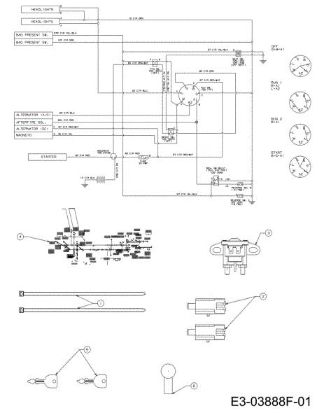 Electric diagram (1/2) KROSSER 92/15,5 T France Cat.2012 Garden tractor