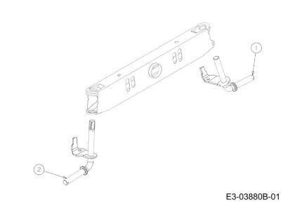 Front axle (2/2) KROSSER 92/15,5 T France Cat.2012 Garden tractor