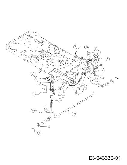 Front axle (1/2) TORNADO 108/15,5 T Cat.2012 Garden tractor