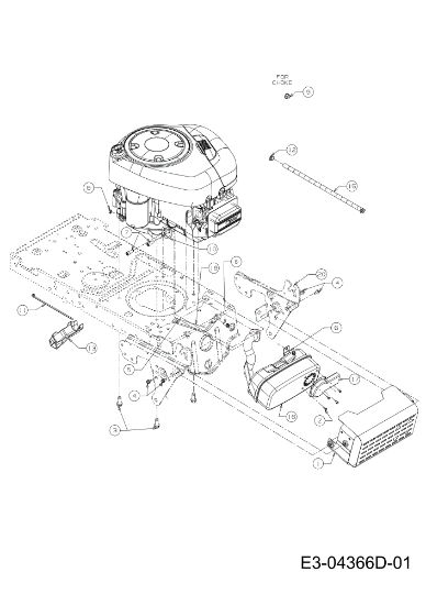 Engine TORNADO 108/15,5 T Cat.2012 Garden tractor