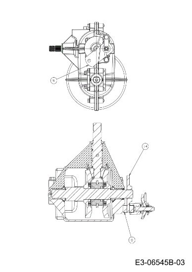 Transmission (3/3) TORNADO 108/15,5 T Cat.2012 Garden tractor